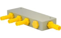 Lilie Lily White YELLOW Water Distribution Block 3 Outlets