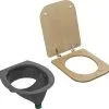 Trobolo Partition Toilet Insert Gray And Toilet Seat