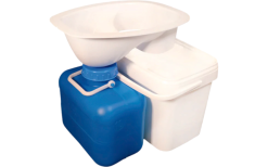 Trelino DIY Set XL For Large Volume Composting Toilets Oval White
