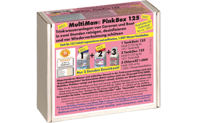MultiMan MultiBox PinkBox 125 Drinking Water Disinfection 1 MultiMan MultiBox PinkBox 125 Drinking Water Disinfection
