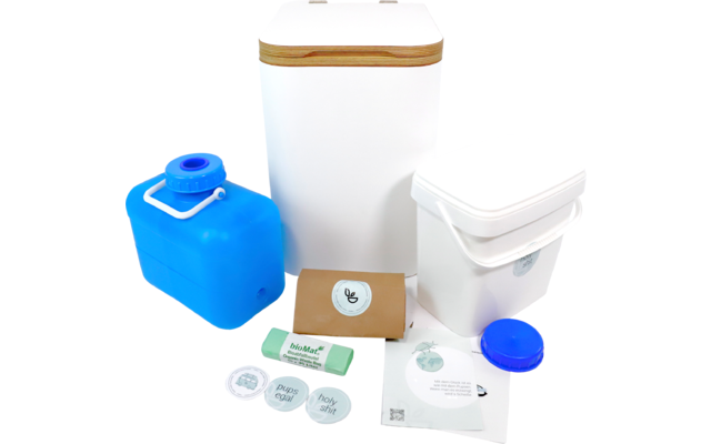 Trelino Wood Separation Toilet M White 2 Trelino Wood Separation Toilet M White - Image 2